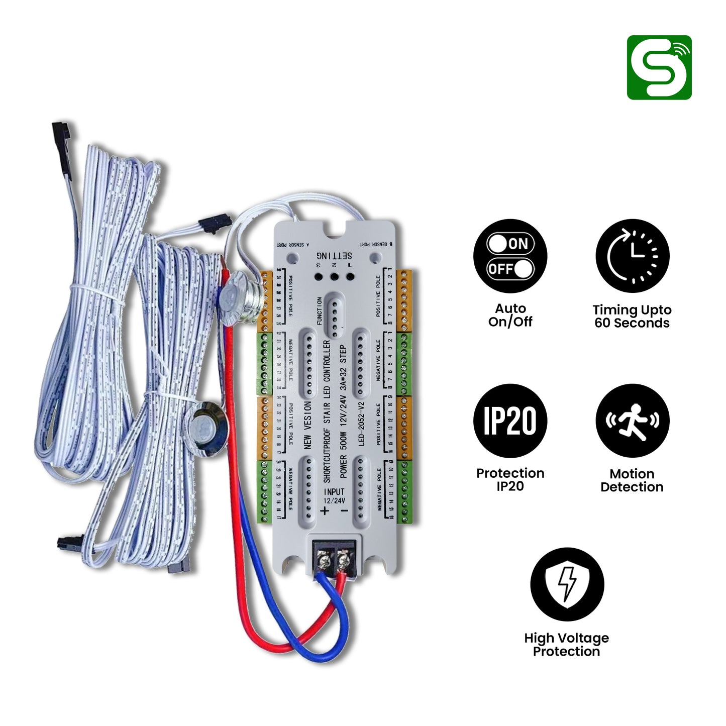 Staircase controller sensor