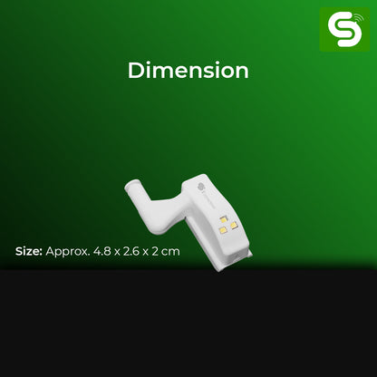 Motion Sensor Hinge Light – Angle & Finish Detail