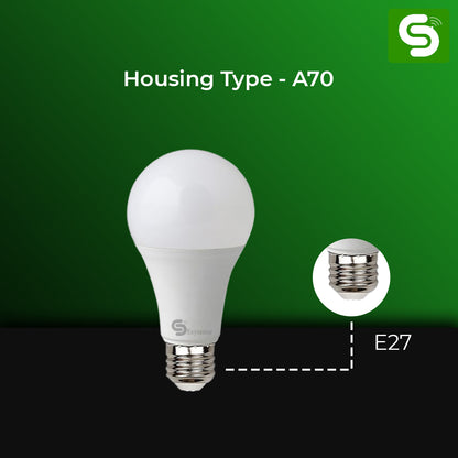 Esysense 10W A70 E27 Auto On Off Motion Sensor Bulb – Standard Screw Base, Easy Retrofit for Home and Office