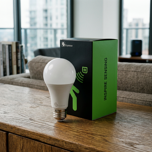 Esysense 10W E27 Motion Sensor LED Bulb – Auto On Off with Day Night Sensor, A70, 360° Detection