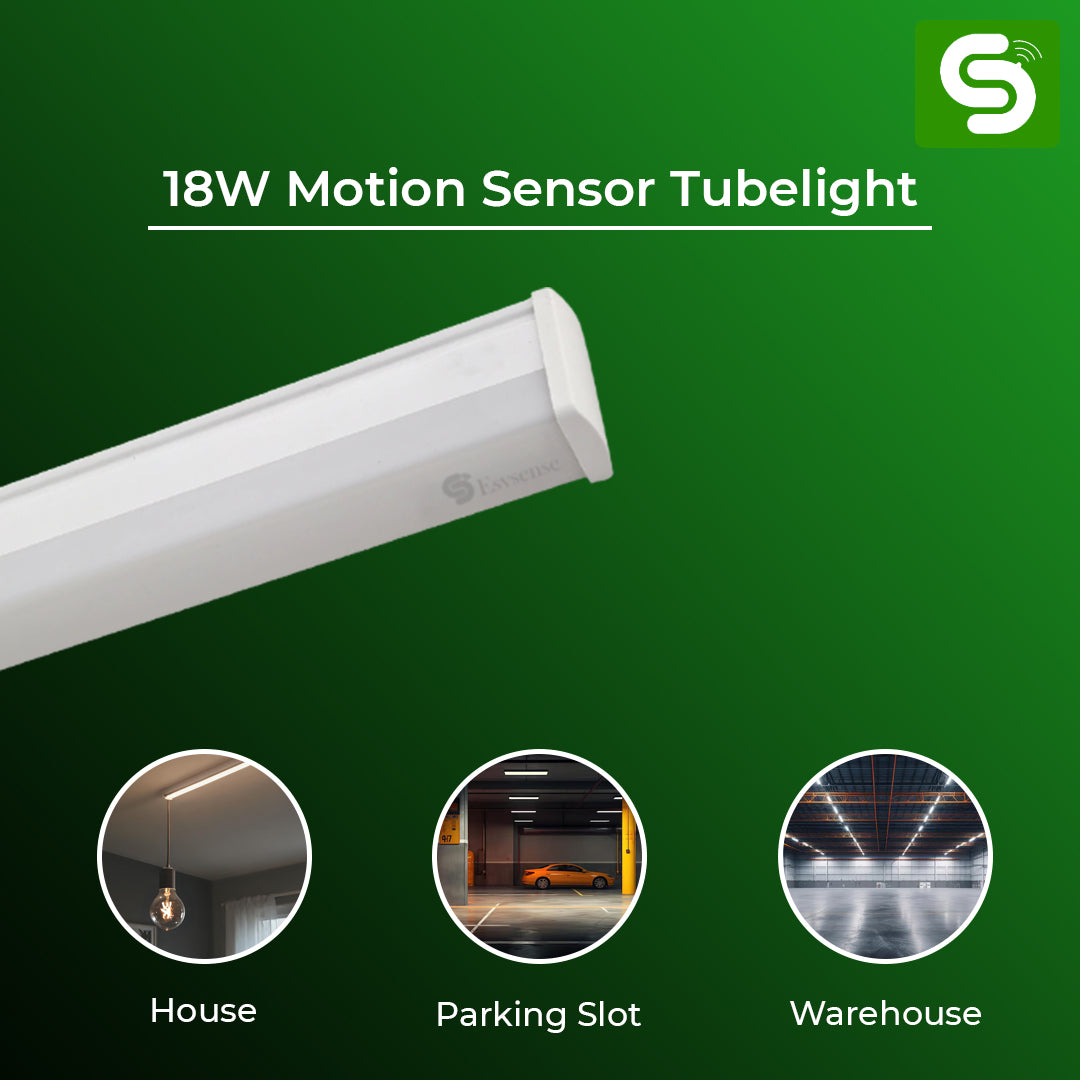 18W T5 Auto Dimmable Radar Motion Sensor Tubelight – Dims When Vacant, Full Bright on Detection