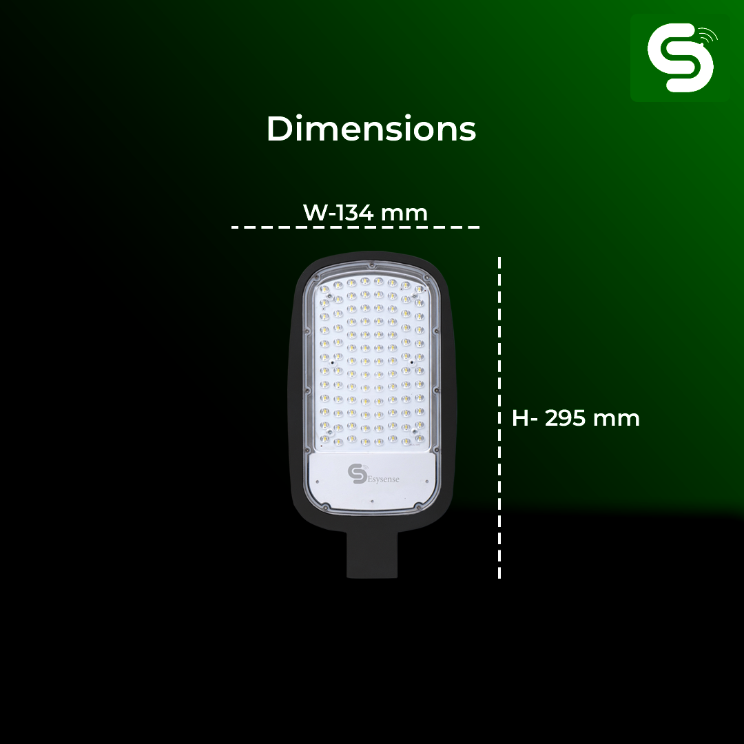 Esysense 30W Auto Dimmable Street Light – Energy Saving Radar Sensor Outdoor Lamp, 10m Range