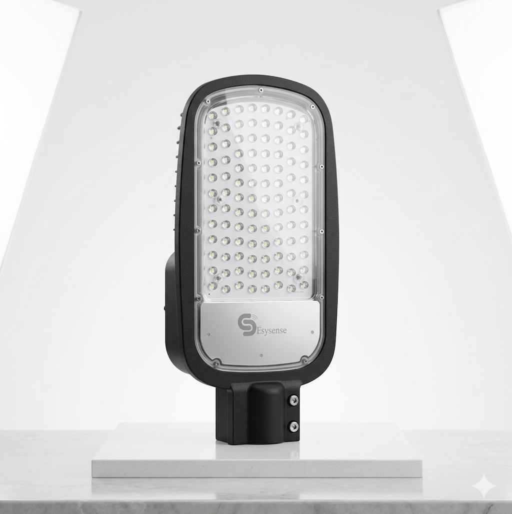 Esysense 30W Motion Sensor LED Street Light – Auto Dimmable, IP65 Weatherproof, 6500K Cool White