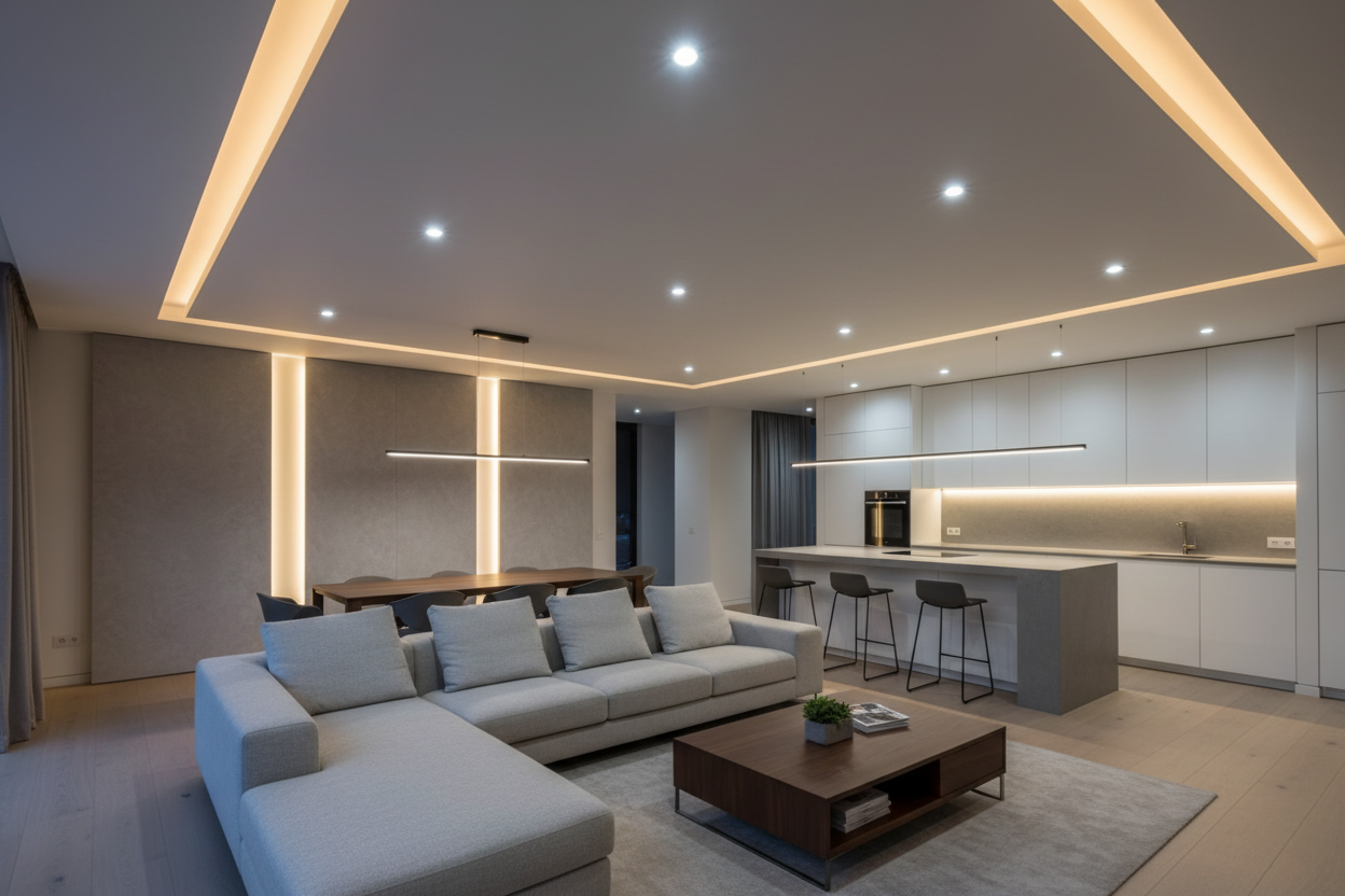 home interior concealed light 