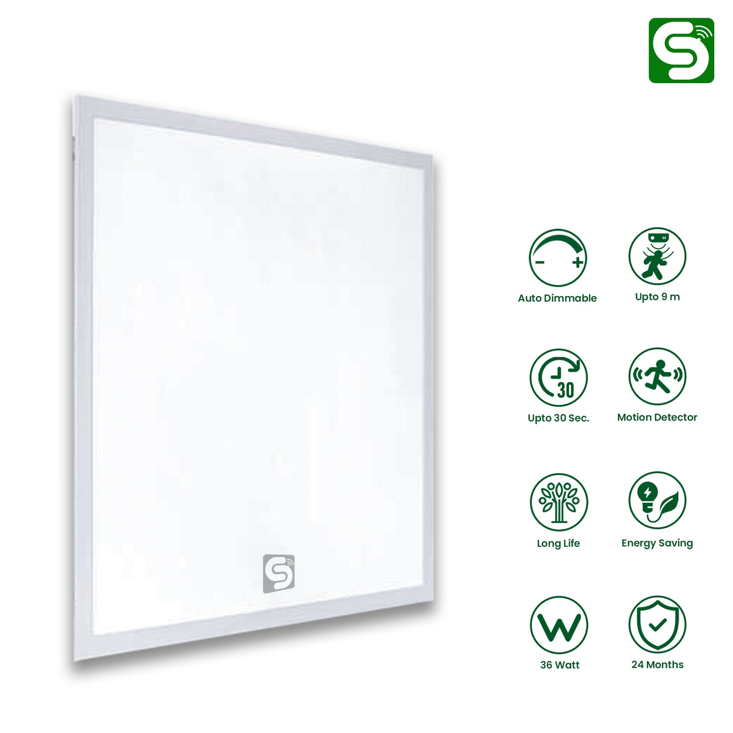 motion sensor 2x2 panel with auto dimmable  