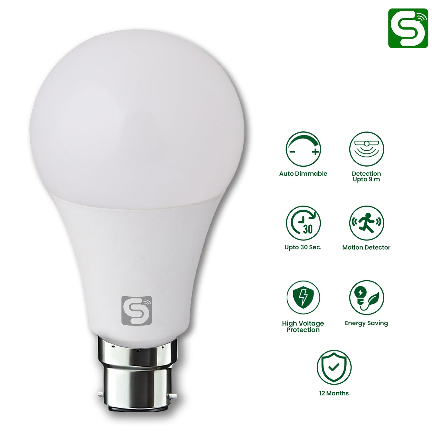 motion sensor auto dimmable light