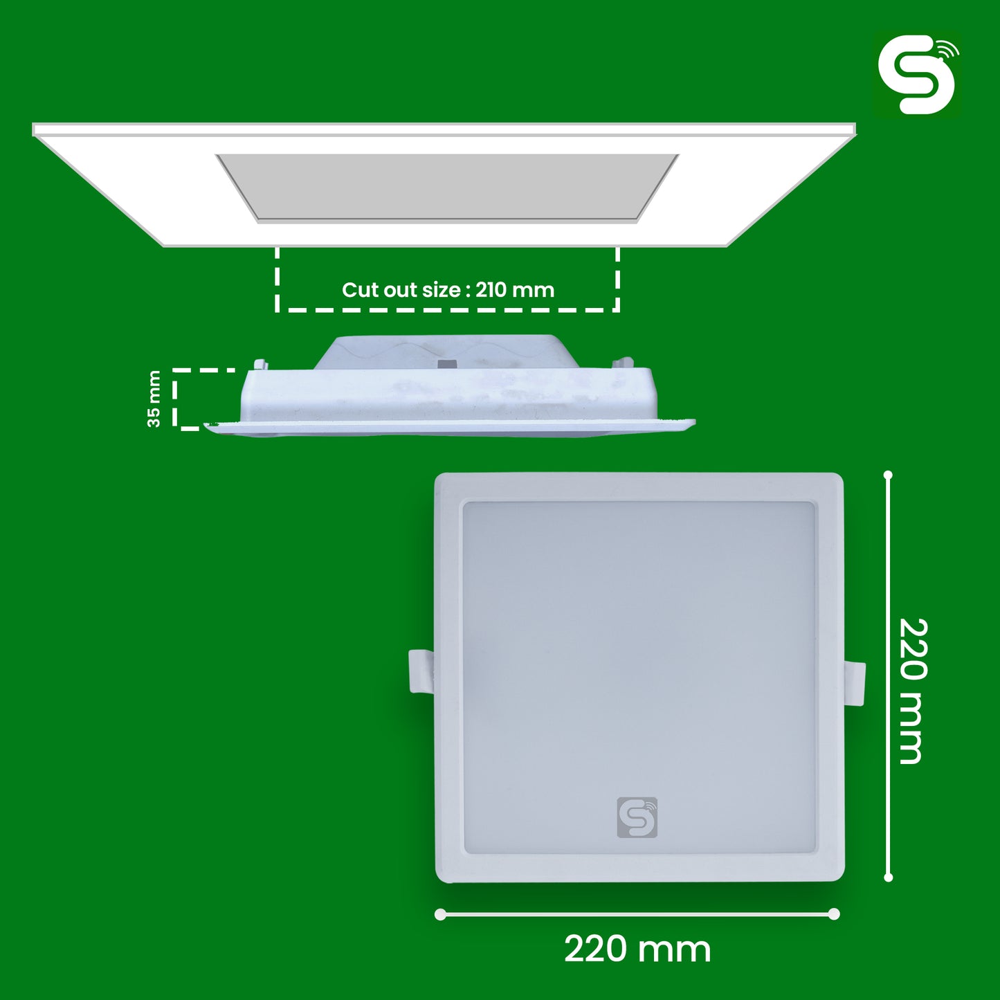 motion sensor led Square light 