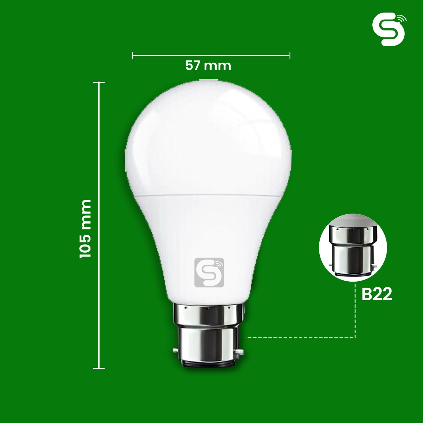 motion sensor led bulb dimension