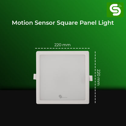 Motion Sensor Square Panel Light – 20W | False Ceiling Mount | Auto Dimmable | Concealed Installation | ESYSENSE, motion sensor panel light, esysense motion sensor panel light, concealed mount motion sensor panel light, ceiling mount motion sensor panel light recessed mount panel light 

