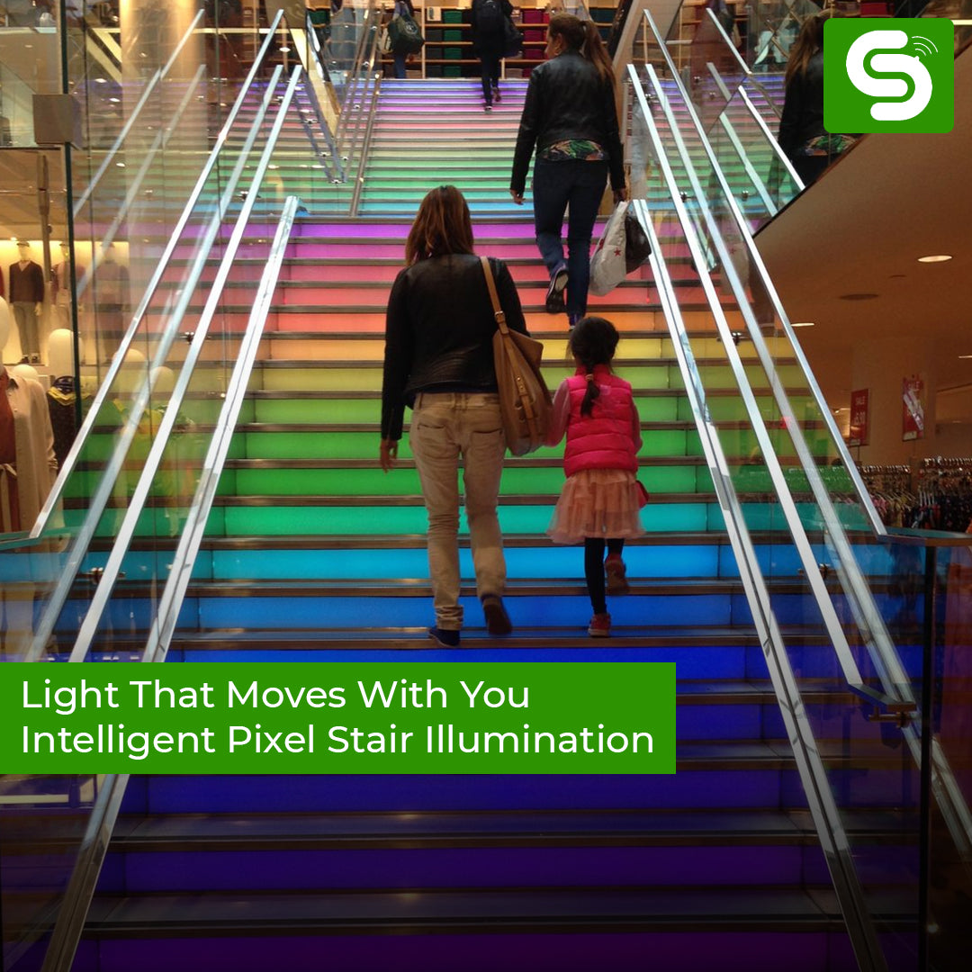 Pixel LED Staircase Lighting Installed – Automatic Motion Sensor Glowing Steps Home