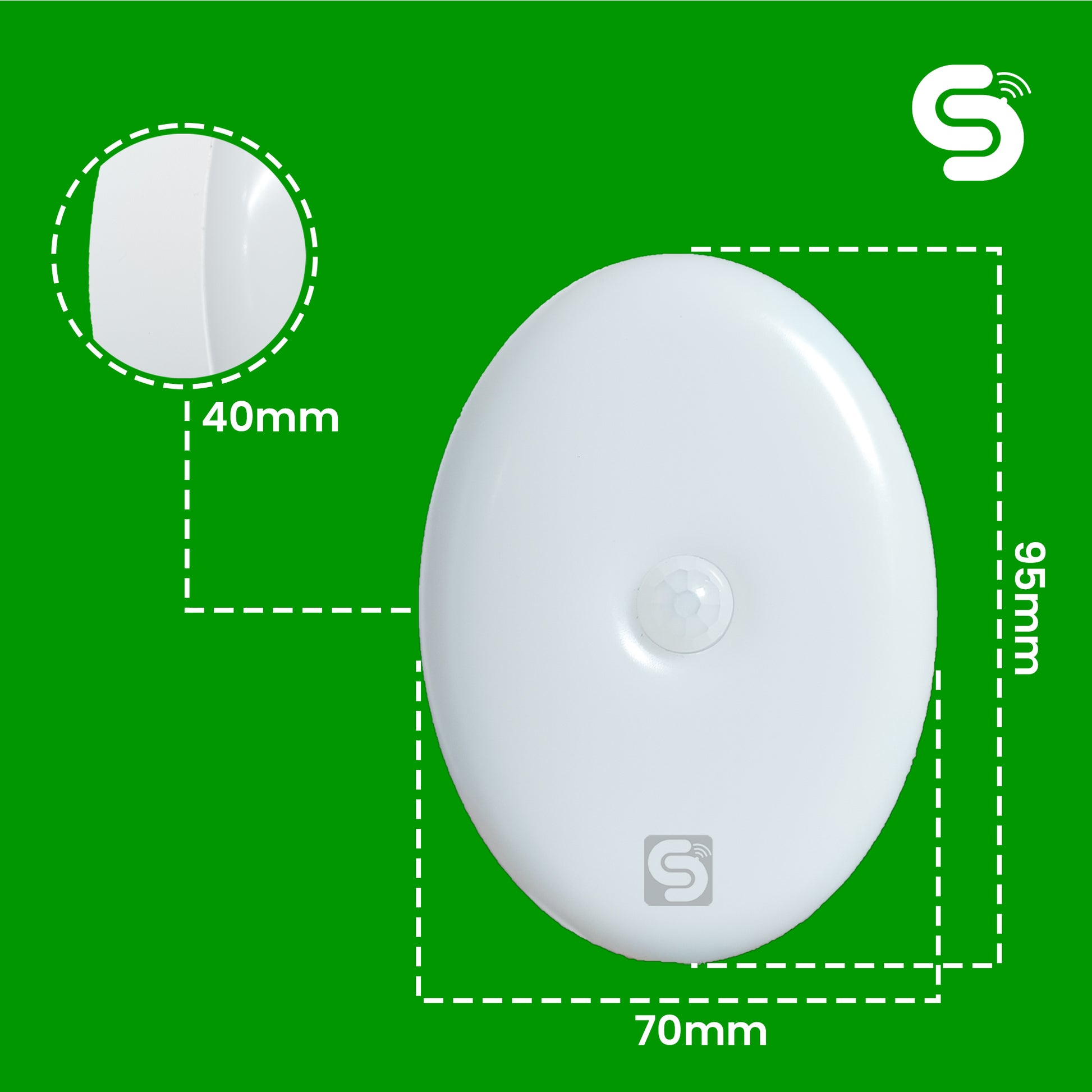 rgb motion sensor light dimension