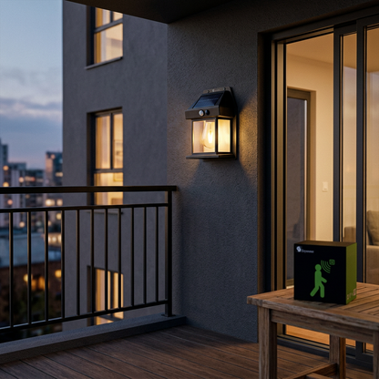 Esysense Solar Motion Sensor LED Wall Light – PIR Outdoor IP65, Garden & Driveway, No Wiring