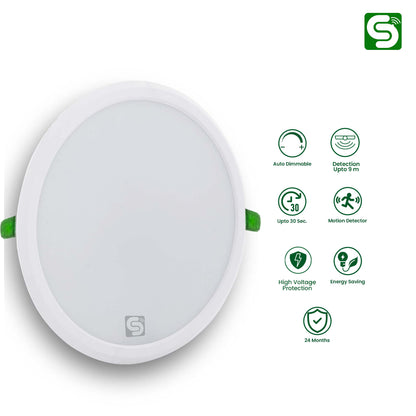 surface round panel light auto dimmable 